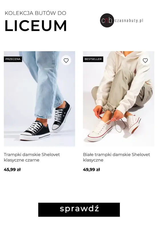 Czasnabuty.pl - gazetka promocyjna -25% na buty do szkoły z kodem od czwartku 17.08  - strona 4