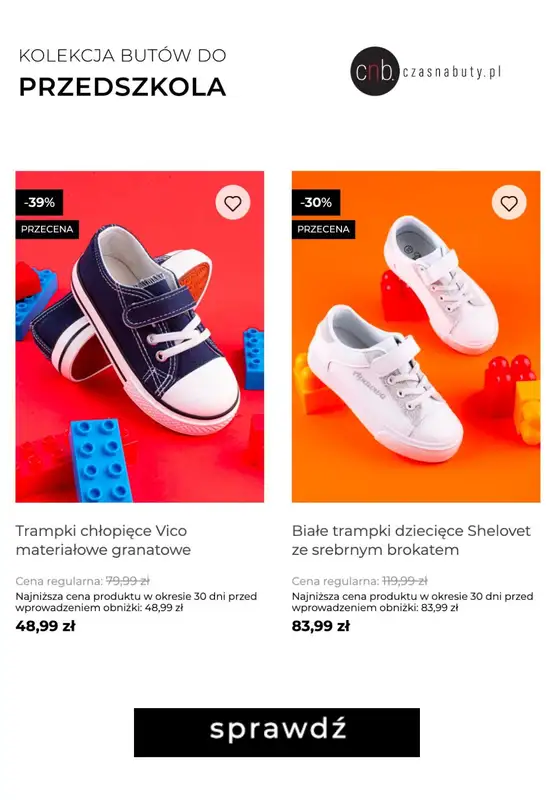 Czasnabuty.pl - gazetka promocyjna -25% na buty do szkoły z kodem od czwartku 17.08  - strona 2