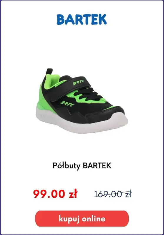 Bartek - gazetka promocyjna Obuwie dziecięce na zajęcia WF-u od czwartku 24.08  - strona 9