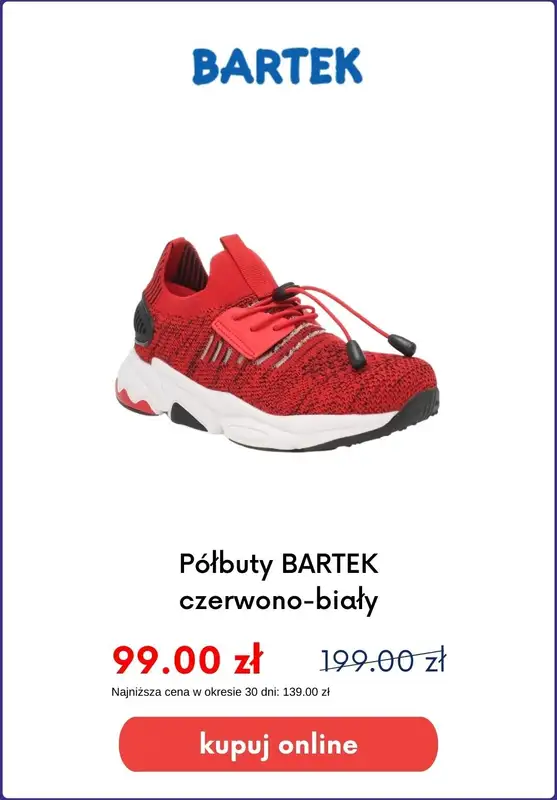 Bartek - gazetka promocyjna Obuwie dziecięce na zajęcia WF-u od czwartku 24.08  - strona 7