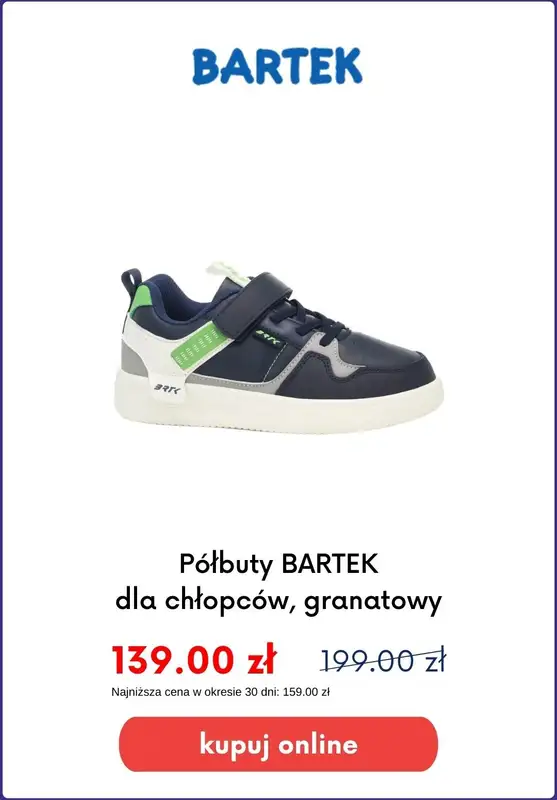 Bartek - gazetka promocyjna Obuwie dziecięce na zajęcia WF-u od czwartku 24.08  - strona 3