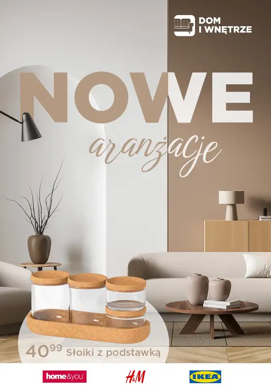 Dom i wnętrze - gazetka promocyjna Nowe aranżacje od piątku 25.08 do środy 20.09