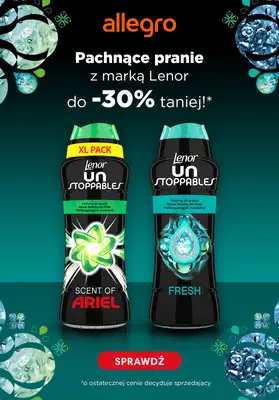 Procter & Gamble - gazetka promocyjna Pachnące pranie z marką Lenor do -30% taniej w Allegro! od wtorku 05.09 do środy 06.09