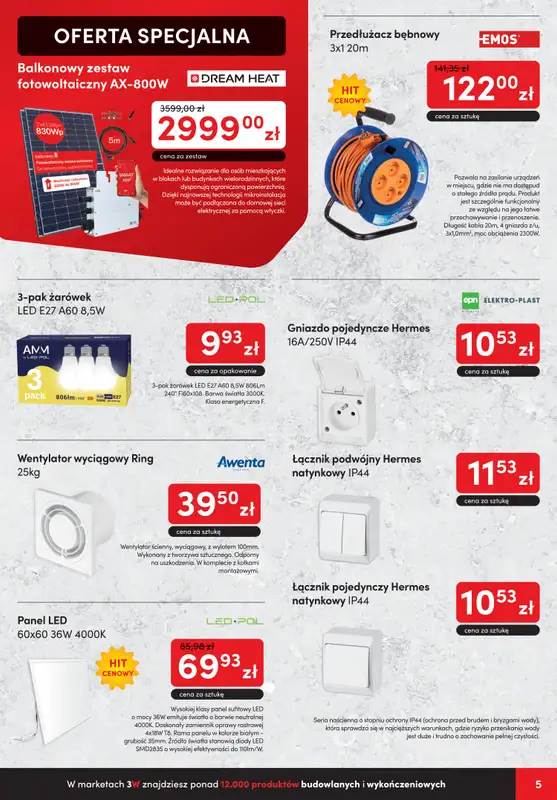 3W - gazetka promocyjna Gazetka od poniedziałku 11.09 do czwartku 28.09 - strona 5