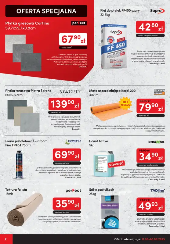 3W - gazetka promocyjna Gazetka od poniedziałku 11.09 do czwartku 28.09 - strona 2