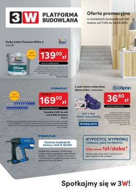 3W - gazetka promocyjna Gazetka od poniedziałku 11.09 do czwartku 28.09