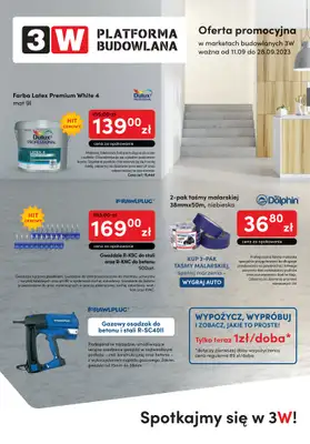 3W - gazetka promocyjna Gazetka od poniedziałku 11.09 do czwartku 28.09
