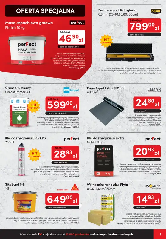3W - gazetka promocyjna Gazetka od poniedziałku 11.09 do czwartku 28.09 - strona 3