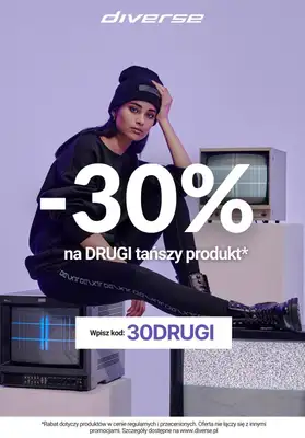 Diverse - gazetka promocyjna -30% na drugi tańszy produkt od czwartku 21.09 do niedzieli 24.09