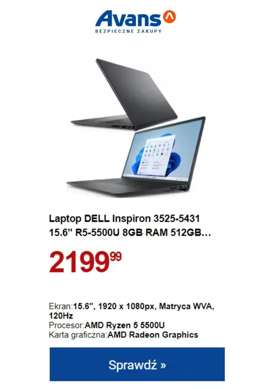 Avans - gazetka promocyjna NOKAUT CENOWY! od wtorku 26.09 do wtorku 03.10 - strona 8