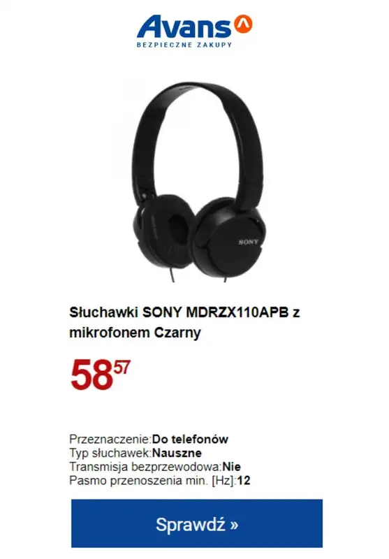 Avans - gazetka promocyjna NOKAUT CENOWY! od wtorku 26.09 do wtorku 03.10 - strona 7