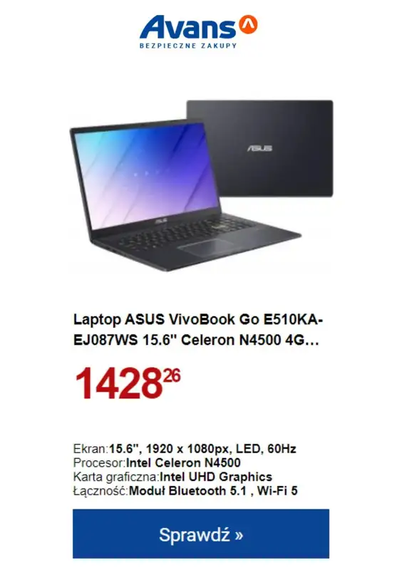 Avans - gazetka promocyjna NOKAUT CENOWY! od wtorku 26.09 do wtorku 03.10 - strona 9