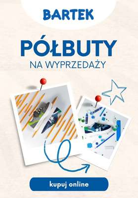 Bartek - gazetka promocyjna Półbuty dziecięce na wyprzedaży od piątku 29.09 