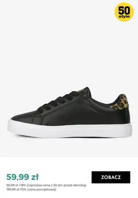 50 style - gazetka promocyjna Sneakersy damskie w super cenach od poniedziałku 02.10 do poniedziałku 09.10 - strona 3