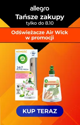 Air Wick - gazetka promocyjna Odświeżacze Air Wick w promocji! od poniedziałku 02.10 do niedzieli 08.10 Air Wick - gazetka promocyjna Odświeżacze Air Wick w promocji! od poniedziałku 02.10 do niedzieli 08.10