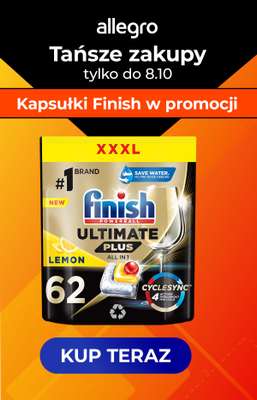 Finish - gazetka promocyjna Kapsułki Finish w promocji! od poniedziałku 02.10 do niedzieli 08.10