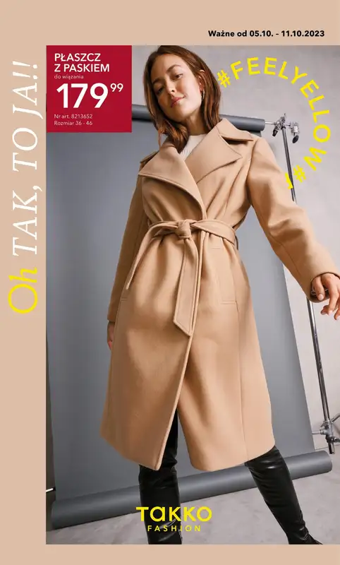 Takko Fashion - gazetka promocyjna Gazetka od czwartku 05.10 do środy 11.10