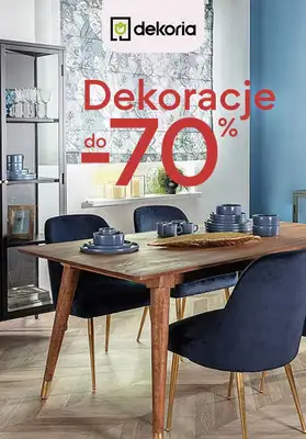 Dekoria - gazetka promocyjna Do -70% na dekoracje od poniedziałku 09.10  Dekoria - gazetka promocyjna Do -70% na dekoracje od poniedziałku 09.10