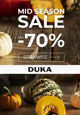 DUKA - gazetka promocyjna Do -70% MID SEASON SALE od wtorku 10.10  DUKA - gazetka promocyjna Do -70% MID SEASON SALE od wtorku 10.10