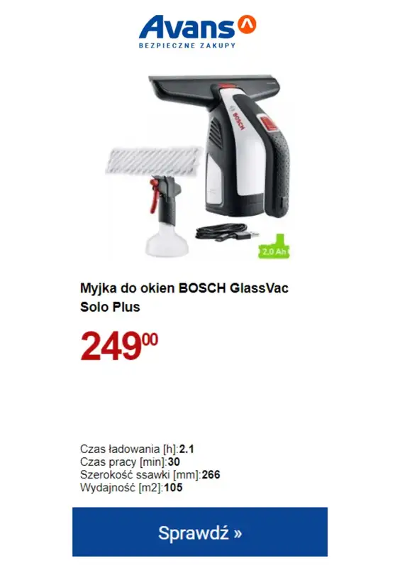 Avans - gazetka promocyjna Myjki i roboty do okien w NISKICH CENACH! od wtorku 10.10 do niedzieli 15.10 - strona 5