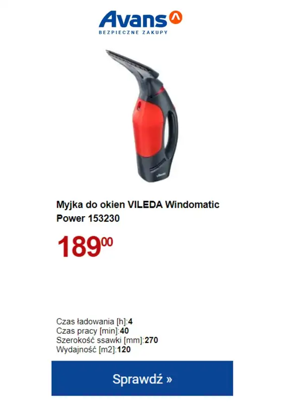 Avans - gazetka promocyjna Myjki i roboty do okien w NISKICH CENACH! od wtorku 10.10 do niedzieli 15.10 - strona 4