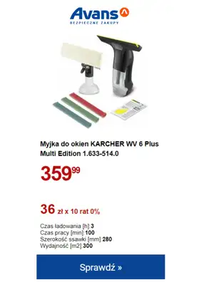 Avans - gazetka promocyjna Myjki i roboty do okien w NISKICH CENACH! od wtorku 10.10 do niedzieli 15.10 - strona 3