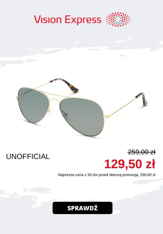 Vision Express - gazetka promocyjna Vision Express | Do -50% na okulary przeciwsłoneczne w salonach od środy 11.10 do niedzieli 15.10 - strona 4