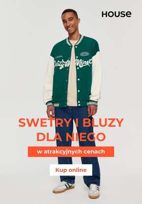 House - gazetka promocyjna Swetry i bluzy dla niego w super cenach od czwartku 12.10 