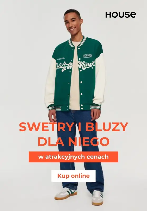 House - gazetka promocyjna Swetry i bluzy dla niego w super cenach od czwartku 12.10 