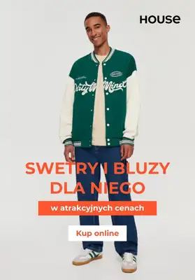 House - gazetka promocyjna Swetry i bluzy dla niego w super cenach od czwartku 12.10  House - gazetka promocyjna Swetry i bluzy dla niego w super cenach od czwartku 12.10
