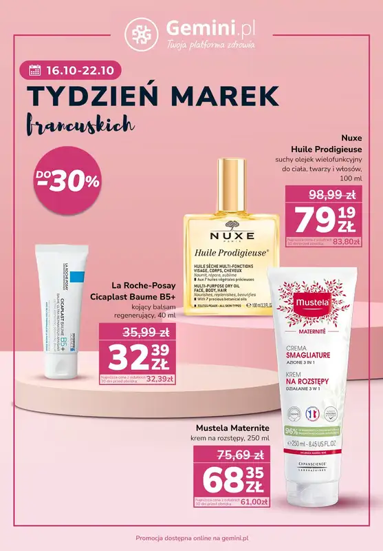 Gemini.pl - gazetka promocyjna Tydzień marek francuskich od poniedziałku 16.10 do niedzieli 22.10 - strona 4