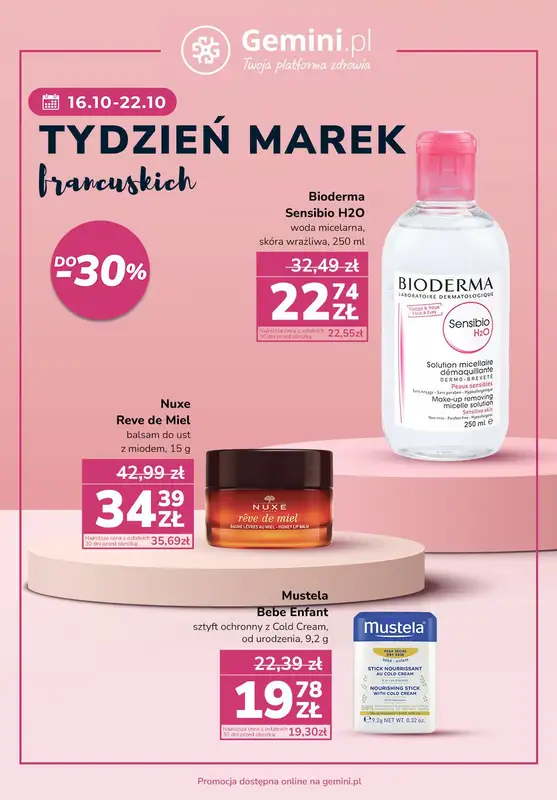 Gemini.pl - gazetka promocyjna Tydzień marek francuskich od poniedziałku 16.10 do niedzieli 22.10 - strona 2