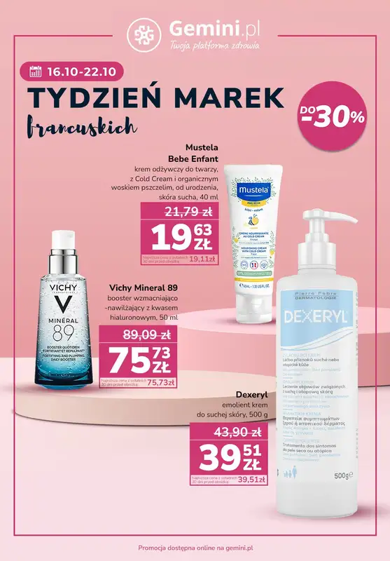 Gemini.pl - gazetka promocyjna Tydzień marek francuskich od poniedziałku 16.10 do niedzieli 22.10 - strona 3