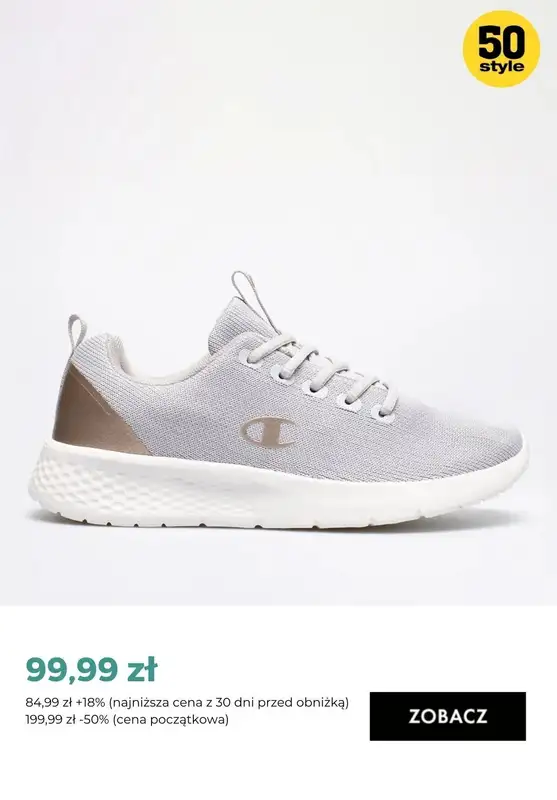 50 style - gazetka promocyjna WYPRZEDAŻ: Sneakersy damskie od środy 18.10  - strona 5