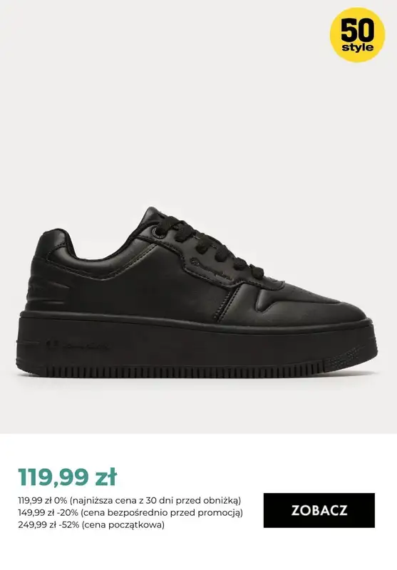 50 style - gazetka promocyjna WYPRZEDAŻ: Sneakersy damskie od środy 18.10  - strona 7