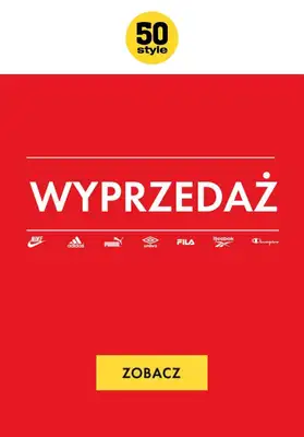 50 style - gazetka promocyjna WYPRZEDAŻ: Sneakersy damskie od środy 18.10 