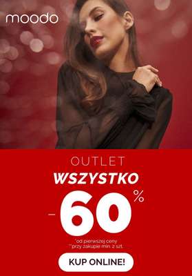 Moodo - gazetka promocyjna -60% od cen pierwszych przy zakupie min. 2 szt. | OUTLET od piątku 20.10 do środy 25.10