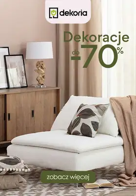 Dekoria - gazetka promocyjna Do -70% na dekoracje od wtorku 24.10  Dekoria - gazetka promocyjna Do -70% na dekoracje od wtorku 24.10