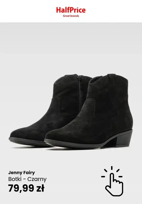 HalfPrice - gazetka promocyjna Kobiece botki w super cenach! od wtorku 24.10  - strona 5