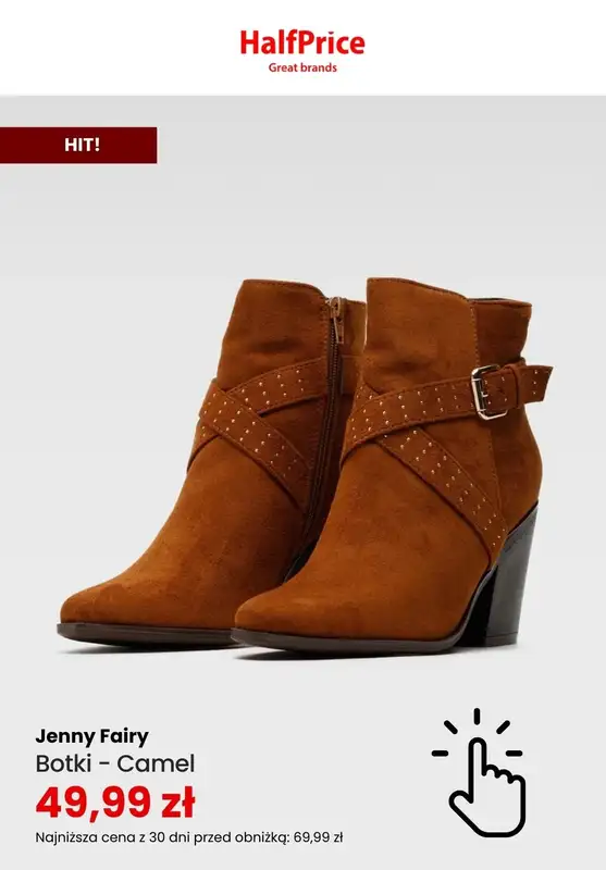 HalfPrice - gazetka promocyjna Kobiece botki w super cenach! od wtorku 24.10  - strona 2