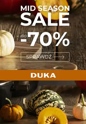 DUKA - gazetka promocyjna Do -70% MID SEASON SALE od wtorku 24.10  DUKA - gazetka promocyjna Do -70% MID SEASON SALE od wtorku 24.10