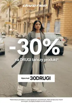 Diverse - gazetka promocyjna -30% na drugi tańszy produkt od wtorku 24.10 do niedzieli 29.10