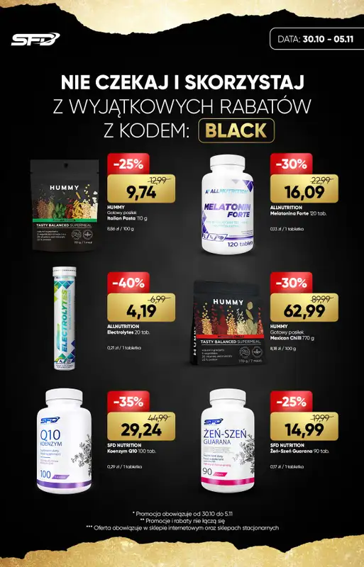 SFD - gazetka promocyjna Miesiąc najlepszych promocji! od poniedziałku 30.10 do niedzieli 05.11 - strona 9