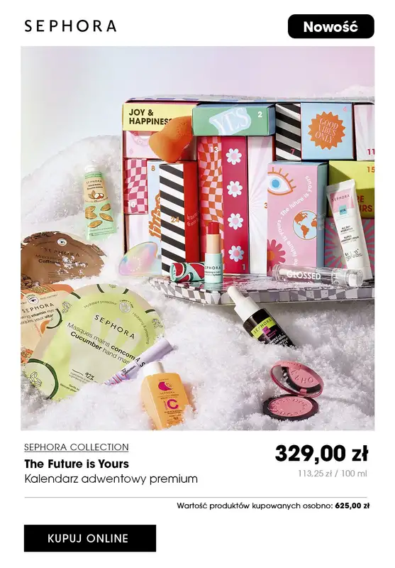 Sephora - gazetka promocyjna VOUCHER 50 ZŁ w prezencie do zakupu kalendarza adwentowego od czwartku 02.11 do czwartku 16.11 - strona 4