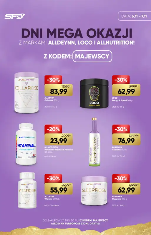 SFD - gazetka promocyjna Mega okazje od poniedziałku 06.11 do czwartku 09.11 - strona 6