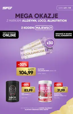 SFD - gazetka promocyjna Mega okazje od poniedziałku 06.11 do czwartku 09.11 SFD - gazetka promocyjna Mega okazje od poniedziałku 06.11 do czwartku 09.11