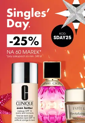 Sephora - gazetka promocyjna -25% na wybrane marki przy zakupach za min. 249 zł od poniedziałku 06.11 do niedzieli 12.11