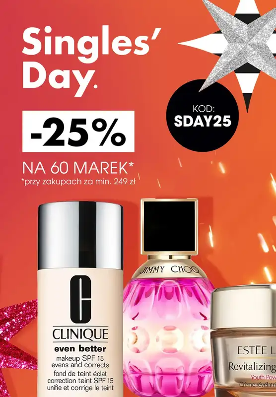 Sephora - gazetka promocyjna -25% na wybrane marki przy zakupach za min. 249 zł od poniedziałku 06.11 do niedzieli 12.11