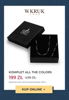 W.KRUK - gazetka promocyjna Do -50% komplety biżuterii na Gwiazdkę od środy 08.11 do wtorku 14.11 - strona 4