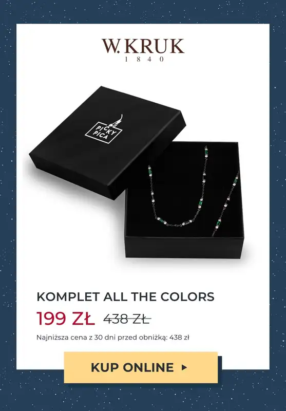 W.KRUK - gazetka promocyjna Do -50% komplety biżuterii na Gwiazdkę od środy 08.11 do wtorku 14.11 - strona 4